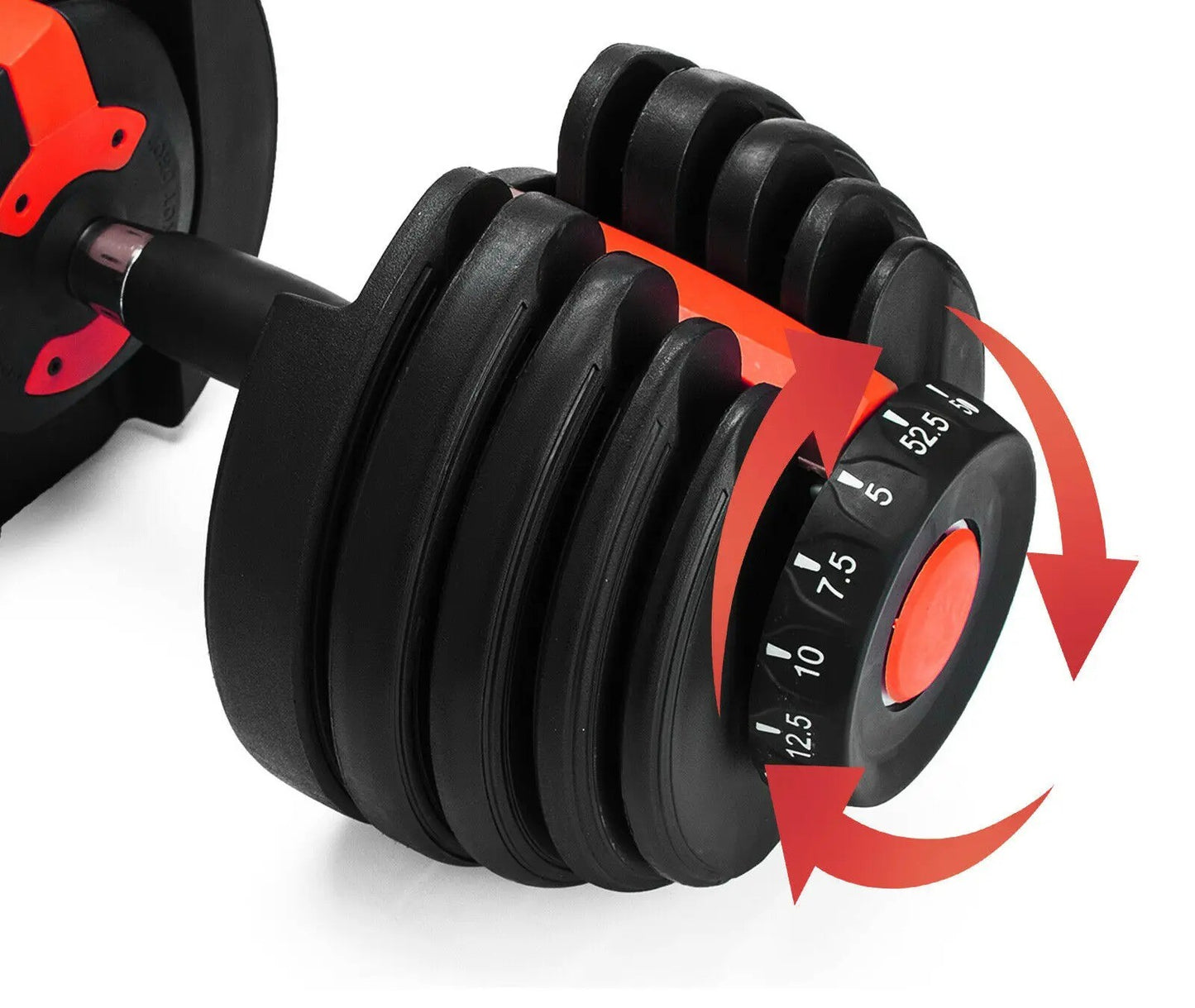 haltères réglables tourner le bouton