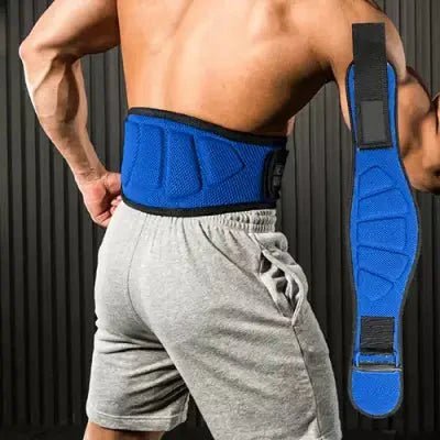 Ceinture pour la musculation - FitnessWaistBelts™ - Bleu - Cardio Sport MJ