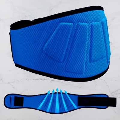 Ceinture pour la musculation - FitnessWaistBelts™ - Bleu - Cardio Sport MJ