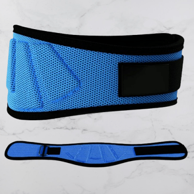 Ceinture pour la musculation - FitnessWaistBelts™ - Bleu - Cardio Sport MJ