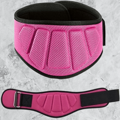 Ceinture pour la musculation - FitnessWaistBelts™ - Rose - Cardio Sport MJ