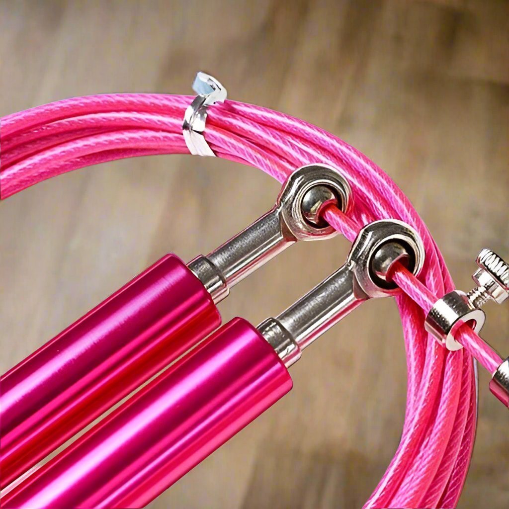 Corde à Sauter - JumpRopeCrossfit™ - Rose - Cardio Sport MJ