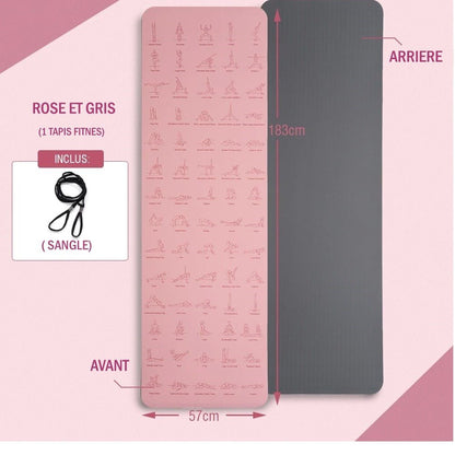 TAPIS FITNESS - ÉCOLOGIQUE ANTIDÉRAPANT - Cardio Sport MJ